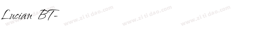 Lucian BT字体转换